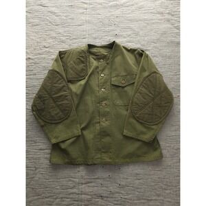 Vintage 1940s WW2 USMC HBT Shooting Jacket‎ Green OD Marine Corps Large